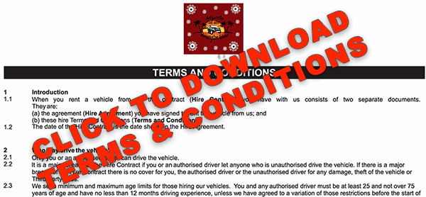 Miyala Car Hire - Terms & Conditions